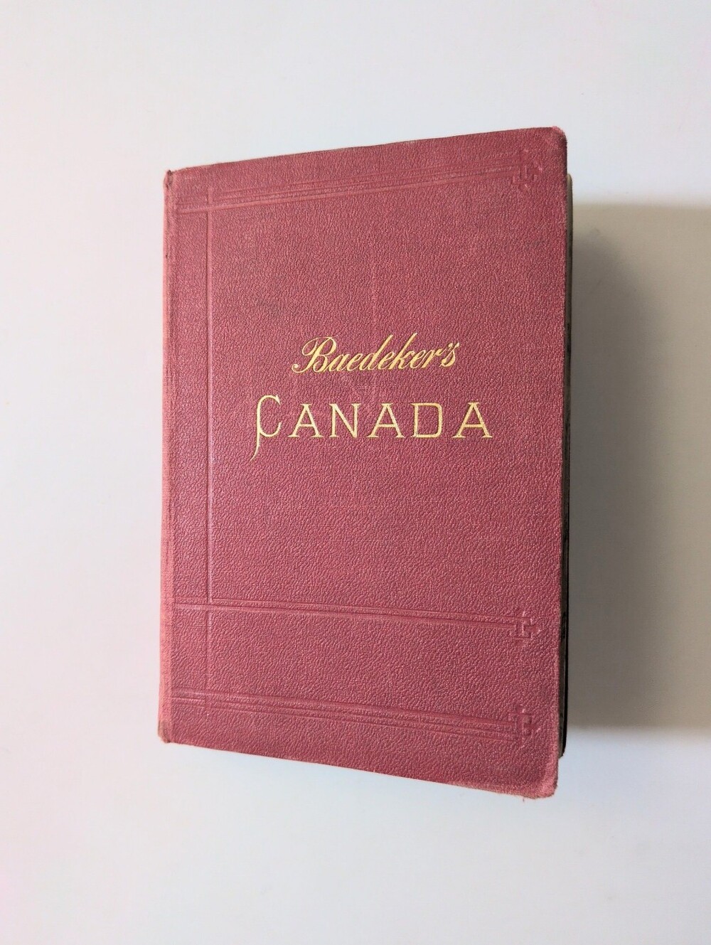 Baedeker's Canada - 1907 antique travel guide
